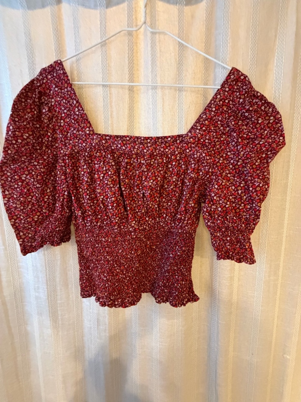 Summer crop top blouse